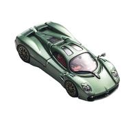 Scale Die-Cast Metal 1/64 For Pagani Utopia Alloy Car Model Ornaments Metal Green Back Cover Can Be Opened For Vehicles Fans(Green)
