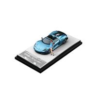 Scale Die-Cast Metal 1/64 For Porsche 918 Spyder Super Sports Car Diecast Model Metal Collection Ornaments For Vehicles Fans(Blue 2)
