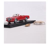 Scale Die-Cast Metal 1:64 For Rolls-Royce Corniche IV Convertible Classic Car Alloy Car Model Collection Ornaments For Vehicles Fans(Red1)
