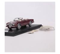 Scale Die-Cast Metal 1:64 For Rolls-Royce Corniche IV Convertible Classic Car Alloy Car Model Collection Ornaments For Vehicles Fans(Red2)
