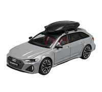 Scale Diecast Car 1/24 For Audi RS6 Avant Station Wagon Alloy Car Model Diecast Metal Car Model With Sound And Light Collectible Model vehicle (Color : D)