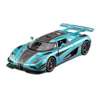 Scale Diecast Car 1:24 For Koenigsegg ONE 1 Alloy Sports Car Model Metal Racing Car Model With Sound And Light Collectible Model vehicle (Color : C)