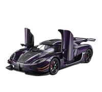 Scale Diecast Car 1:24 For Koenigsegg ONE 1 One:1 Alloy Finished Car Model Pull Back Car Model With Sound And Light Collectible Model vehicle (Color : C)
