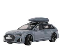 Scale Diecast Car 1/32 For Audi RS6 Avant Alloy Station Wagon Car Model Diecasts Metal Car Model With Sound And Light Collectible Model vehicle (Color : B)