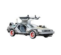 Scale Diecast Model 1 24 Alloy Model Car For DMC-12 DeLorean Back To The Future Time Machine Metal Toy Car Collection Pre-Built Model Motor Vehicles(Back to the Future 3)