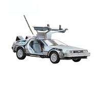 Scale Diecast Model 1 24 Alloy Model Car For DMC-12 DeLorean Back To The Future Time Machine Metal Toy Car Collection Pre-Built Model Motor Vehicles(Back to the Future 1)