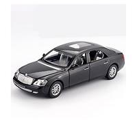 Scale Diecast Model 1 32 Car Model For Maybachs S600 Classic Car Pull Back Sound And Light Alloy Diecast Simulation Car Toy Car Pre-Built Model Motor Vehicles(Black)