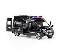 Scale Diecast Model 1 32 For Ambulance Police Car Model Toy With Light Fire Engine Vehicle Alloy Diecast Mode Pre-Built Model Motor Vehicles(D)