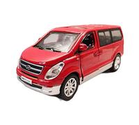 Scale Diecast Model 1 32 For Hyundai STAREX Alloy Die Cast Van Bread Business Car MPV Sound Light Pull Back Pre-Built Model Motor Vehicles(C)