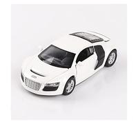 Scale Diecast Model 1 32 For R8 Alloy Sport Car Model Diecast High Simulation With Sound And Light Toy Cars Pre-Built Model Motor Vehicles(White)