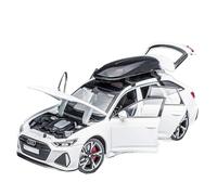 Scale Diecast Model 1:32 For RS6 Model Car Black Edition: Customized For Friend Realistic Simulation Metal Model Pre-Built Model Motor Vehicles(White)