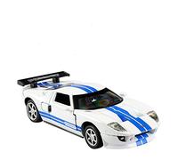 Scale Diecast Model 1 32 Scale Car Model For FORD GT Racing Car Sound And Light Alloy Diecast Simulation Car Toy Car Kid Toy Pre-Built Model Motor Vehicles(White)