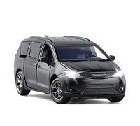 Scale Diecast Model 1 32 Scale For Chrysler Grand Voyager MPV Sound And Light Car Model Kit Alloy Diecast Simulation Car Pre-Built Model Motor Vehicles(Black)