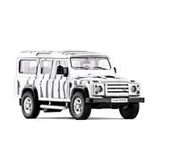 Scale Diecast Model 1 36 Scale High Imitation Alloy Model Car For Land Defender SUV Pull Back Metal Car Toy Diecast Car Pre-Built Model Motor Vehicles(White-a)