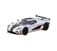 Scale Diecast Model 1:64 For Koenigsegg Agera RS Silver Alloy Scale Vehicle Scale Die-cast Car Model Indoor Toy Pre-Built Model Motor Vehicles