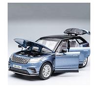 Scale Diecast Model Alloy Model Car Collection Toy 1 32 Simulation Original For Land Range Rover Velar Sound And Light Diecast Car Pre-Built Model Motor Vehicles(Blue)
