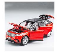 Scale Diecast Model Alloy Model Car Collection Toy 1 32 Simulation Original For Land Range Rover Velar Sound And Light Diecast Car Pre-Built Model Motor Vehicles(Red)
