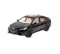 Scale Diecast Model Car Diecast Model Car 1 24 For Toyota Camry Car Pull Back Sound And Light Door Open Boy Toy Metals Car Model(Black)