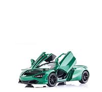 Scale Diecast Model Diecast 1 32 For Mclaren 720S Sound And Light Pull Back Model Cars Alloy Model Display Adult Collection Pre-Built Model Motor Vehicles(green)