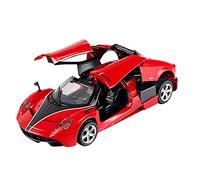 Scale Diecast Model For Pagani Huayra Zonda SuperCar Pull Back Sound And Light 1 32 Toy Diecast Alloy Metal Model Simulation Car Pre-Built Model Motor Vehicles(Red)