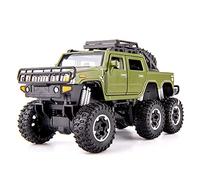 Scale Diecast Model Simulation Car Model 1 28 Scale Alloy Diecast Car Model For Hummer H2 Car Pull Back Sound And Light Metal Car Pre-Built Model Motor Vehicles(green)