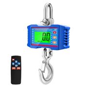 Scale Digital Crane 1000KG 2204lbs Industrial Heavy Duty with LCD Backlight Remote Control Data Hold Tare Zero Unit Change for Construction Site Travel Market Fishing Outdoor Work