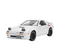 Scale Finished Model Car Simulation 1:24 For Mazda D RX7-FC Street Car Model Metal Diecast Miniature Supercar Replica Exquisite Collection Miniature Die-cast Vehicle(White)
