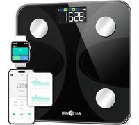 Scale for Body Weight and Fat Percentage,RunSTAR Ultra-precision Digital Accurate Bathroom Smart Scale with Large Display,13 Body Composition Analyzer Sync App Weight Scale BMI Health Monitor-400lb