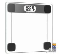 Scale For Body Weight Digital Bathroom Scale Weighing Scale Bath Scale, Lcd Display Batteries And Tape Measure Included, 400lbs