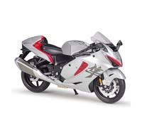 Scale model 1:12 Scale For 2022 Suzuki Falcon Silver Grey Simulation Alloy Motorcycle Model Collection Collectible ornaments