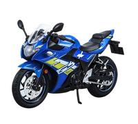 Scale model 1:12 Scale For Suzuki GSX 250R Motorcycle Model Kit Blue Static Die Cast Collection Ornaments Collectible ornaments