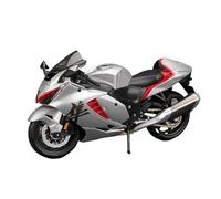 Scale model 1:12 Scale For Suzuki Hayabusa Motorcycle Model Kit Silver Static Die Cast Collection Ornaments Collectible ornaments
