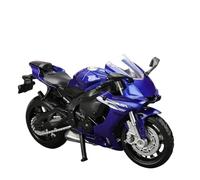 Scale Model 1:18 Alloy Miniature Motorcycle Diecast Model Gift For Y-AMAHA YZF-R1 YZFR1 YZF R1(Blue)