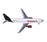 scale model 1:400 Scale Avianca A320 Aviation Die-cast Metal Miniature Airplane Model Toy For Boys Collection single plane