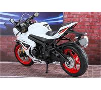 Scale Model 1/9 Racing Car Diecast Motorcycle Model Sound And Light Home Interior Decoration Birthday Present For SUZUKI GSX-1000R GSX1000R GSX 1000R(White)