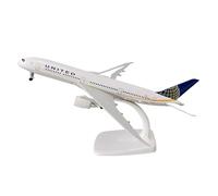 scale model 19cm Static Ornament For United Airlines Boeing 787 B787 Metal Airplane Jet Model Aircraft With Wheels single plane