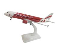 scale model 20cm Airplane Toy Children Gift For AirAsia A320 Alloy Metal Airplane Model 1:300 Scale Prefabricated Model single plane(20CM asia A320)