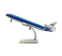 scale model 20cm Die-cast Metal MD-11 Alloy Airplane Model McDonnell Douglas Scale Toy Airplane Kit For Boys Aviation Aircraft single plane(KLM)