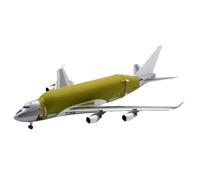 scale model Alloy 1:200 Scale Model Aircraft For Boeing "bare Metal" B747-400LCF Die-cast Aircraft Jet Model N7478C Flaps Down single plane