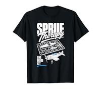 Scale Model Building Sprue Therapy Value Graphic T-Shirt, Men, Black, M