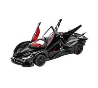 Scale Model Car Replica 1:24 Scale Alloy Car Diecast Metal Model For Apollo Project EVO Fashionable Style Mini Luxury Ornaments Motor Vehicles(Black)