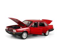 Scale Model Car Replica 1:24 Scale Alloy Car Diecast Metal Model For Volkswagen Santana Fashionable Style Mini Luxury Ornaments Motor Vehicles(Red)