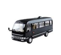 Scale Model Car Replica 1:24 Scale Alloy Diecast Mini Simulated Car Model For Toyota Coaster Metal Precious Souvenir Exhibits Motor Vehicles(Black)