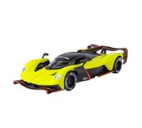 Scale Model Car Replica 1:24 Scale Metal Alloy Car Diecast Simulation Model For Aston Martin Valkyrie Static Miniature Vehicles Decoration Motor Vehicles(Yellow)