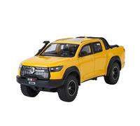 Scale Model Car Replica 1:24 Scale Model For Great Wall Pao Alloy Diecast Metal Car Simulation Mini Trendy Souvenir Desktop Ornaments Motor Vehicles(Yellow)