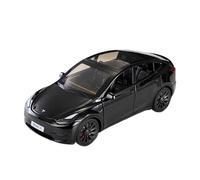 Scale Model Car Replica 1:24 Scale Model For Tesla Model Y Alloy Diecast Metal Car Simulation Mini Trendy Souvenir Desktop Ornaments Motor Vehicles(Black)