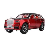 Scale Model Car Replica 1:24 Scale Simulation Alloy Diecast Metal Car Model For Rolls Royce Cullinan Mansory Desktop Collectible Ornaments Motor Vehicles(Red)