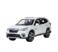 Scale Model Car Replica 1:30 Scale 15cm Long Alloy Diecast Metal Car Model For Subaru Forester Collectible Commemorative Ornaments Motor Vehicles(White)