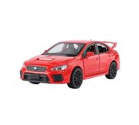 Scale Model Car Replica 1:30 Scale 15cm Long Alloy Diecast Metal Car Model For Subaru WRX STI Simulation Vehicles Collection Ornaments Motor Vehicles(Red)