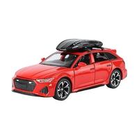 Scale Model Car Replica 1:32 Scale 15cm Long Alloy Diecast Metal Car Model For Audi RS6 Collectible Commemorative Ornaments Motor Vehicles(Red)